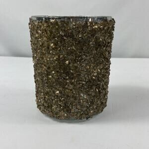 Boutique Gold Crackle Texture Decor Vase